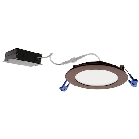 Elco Lighting 6 Ultra Slim LED Round Panel Light" ERT61130BZ